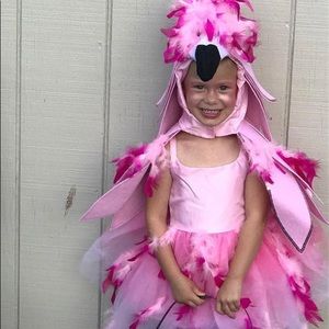 Pottery Barn Kids Flamingo Halloween Costume, 3/4T